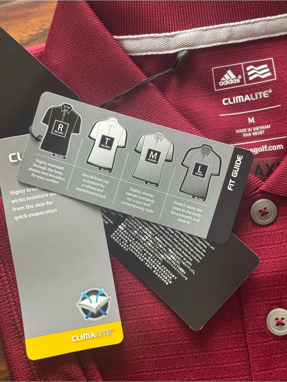 Adidas Climalite Polo Shirt - Burgundy Cardinal